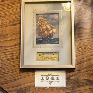 Vintage advertising thermometer John A. Pierce Insurance Co. Boston original box